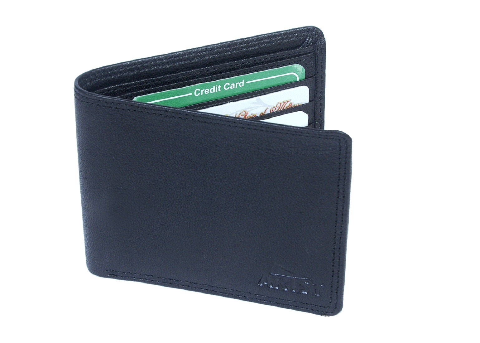 Black Leather Soft Wallet
