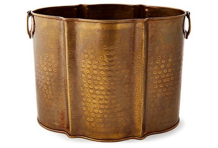 Black Set Of Three Metal Planter