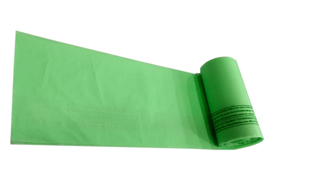 Compostable Garbage Bag 19" X 21" - Color: Green