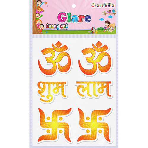 क्राफ्ट विला ग्लेयर ओएम प्रिंटेड स्टिकर