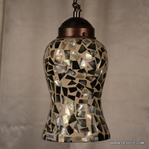 Yellow Beautiful Handcrafted Glass Seap Wall Lamp