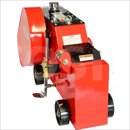 TMT Bar Cutting Machine - Cutting Size 32 mm, Dimension 1200x400x700 mm, Color Red | High Efficiency, Low Noise, Semi-Automatic Operation