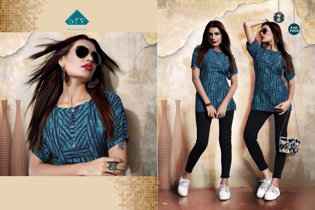 8 Colors Mix Designer Printed Short Top