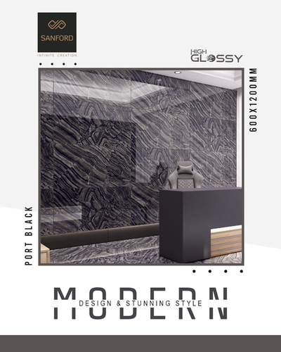Vitrified Floor Tiles - Ceramic, 600x600 mm, Gray Color, 15 mm Thickness | Exterior Vitrified Tiles for Durable Outdoor Applications