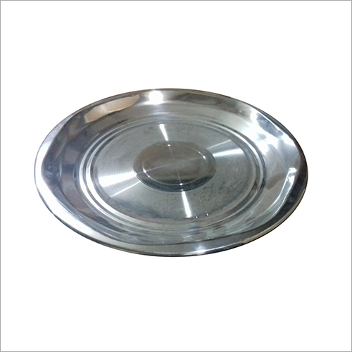 स्टेनलेस स्टील डिनर प्लेट