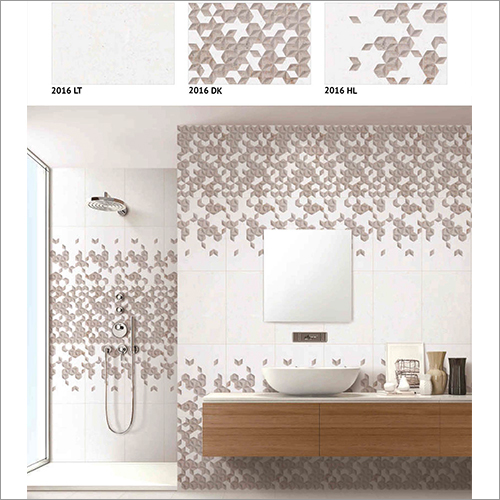 Ceramic Bathroom Wall Tiles - 300x600 mm, Premium Matte Finish with Intricate Pattern and Digital Print, Scratch and Crack Resistant
