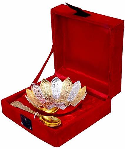 Silver Plated Brass Bowl Set Of 9 Pcs Size: As Per Buyer Requirement