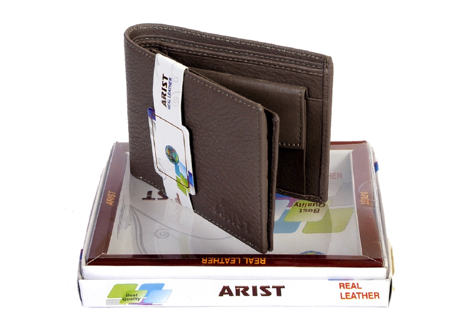 Plain Leather Wallet - Buffalo Leather, Hand Stitched, Dyed And Aged, Lightweight