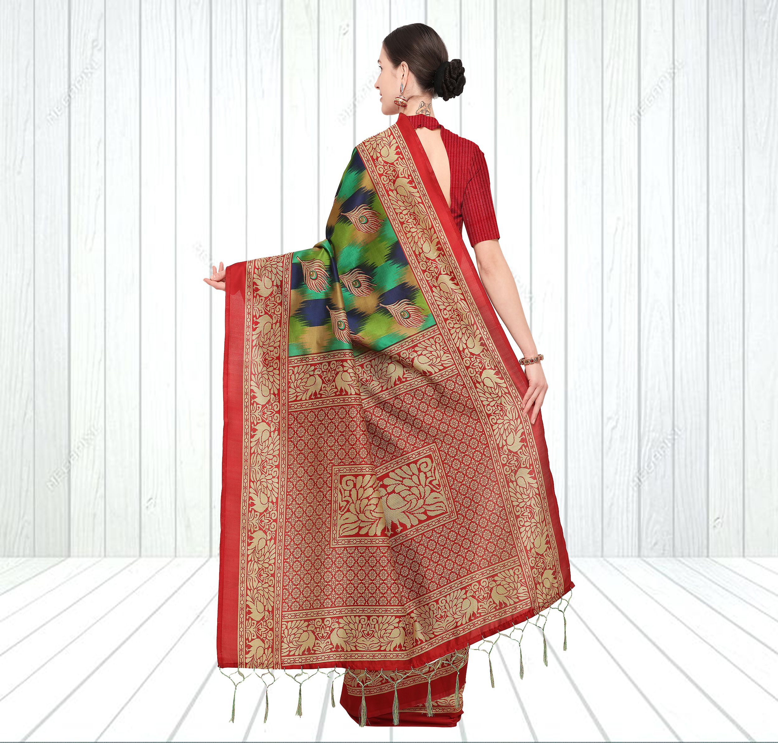 Printed Silk Saree
