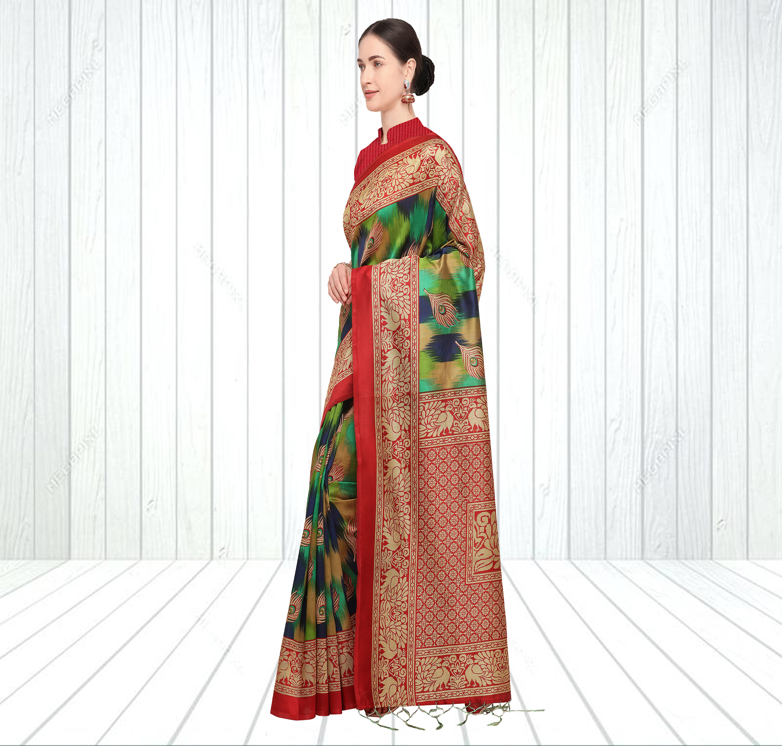 Printed Silk Saree