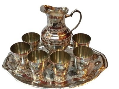Corporate Brass Lemon Set Pack Of 6 Glasses