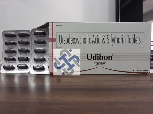 Udibon Silymarin 140mg Ursodeoxycholic Acid/ursodiol 300mg Tablet General Medicines