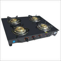 Stainless Steel & Glass Four Burner Nano Gas Stove