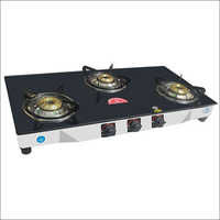 Manual Three Burner Gas Stove