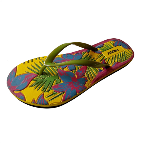 Ladies Floral Print Slipper