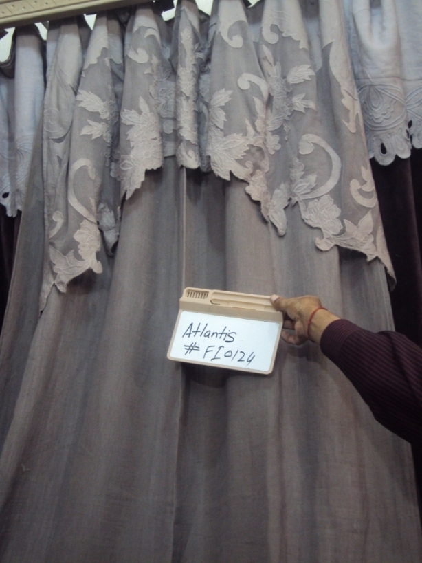 Multi Cutwork Linen Curtain