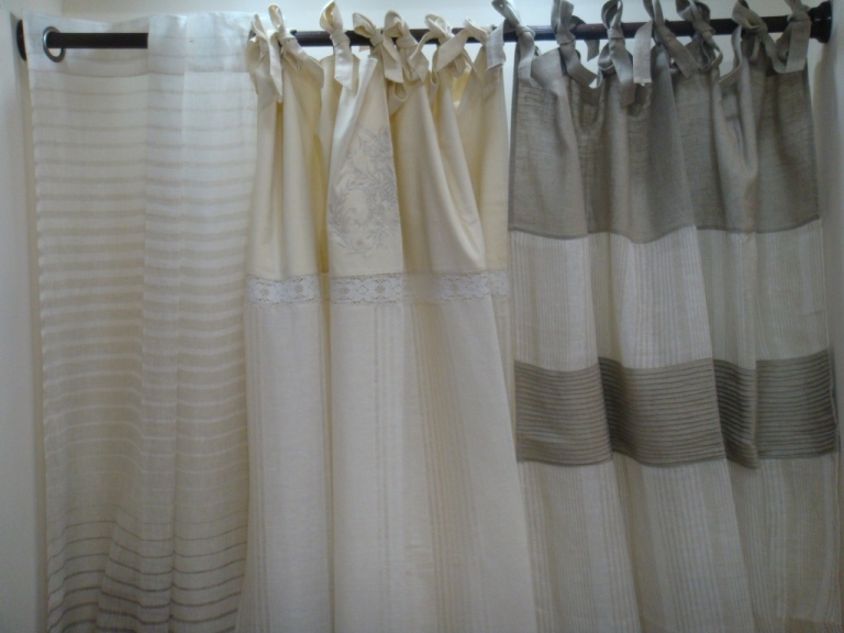 Multi Cutwork Linen Curtain
