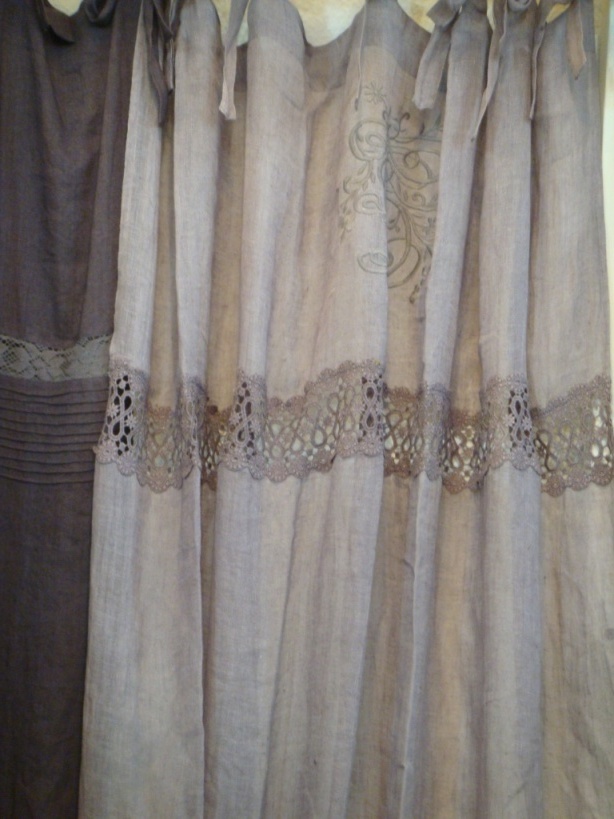 Multi Cutwork Linen Curtain