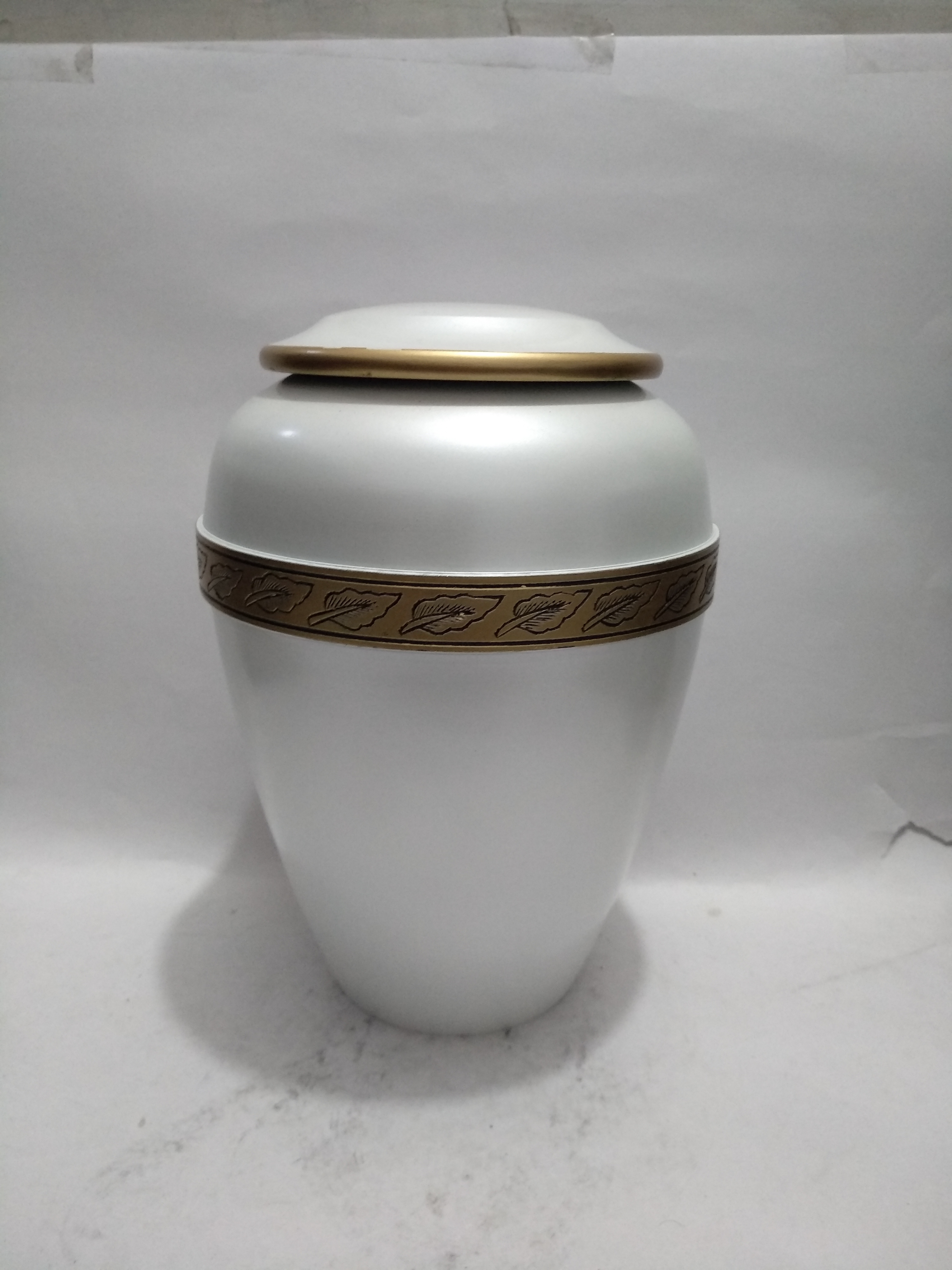 Enamel Red Cremation Urn