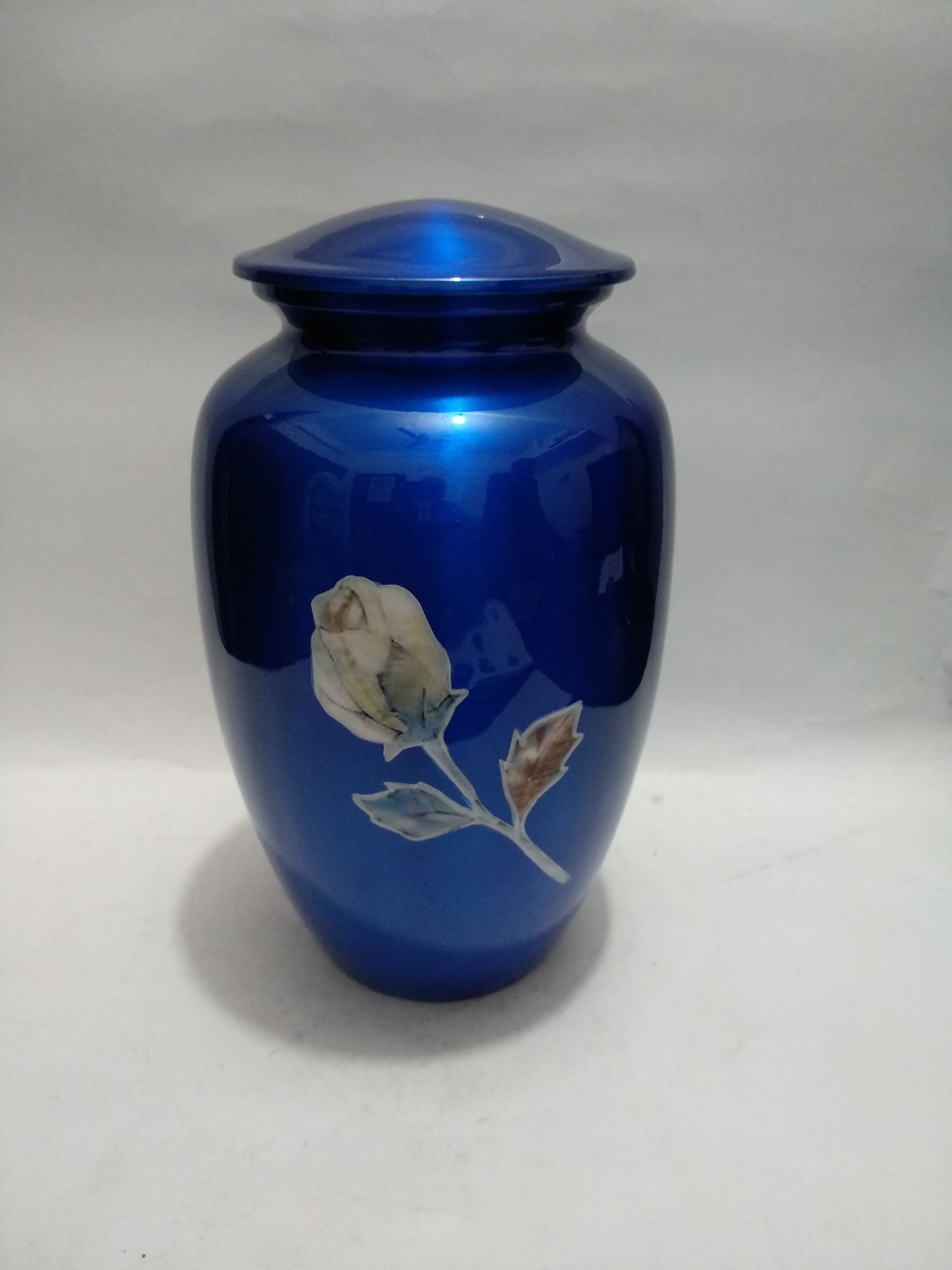 Enamel Red Cremation Urn