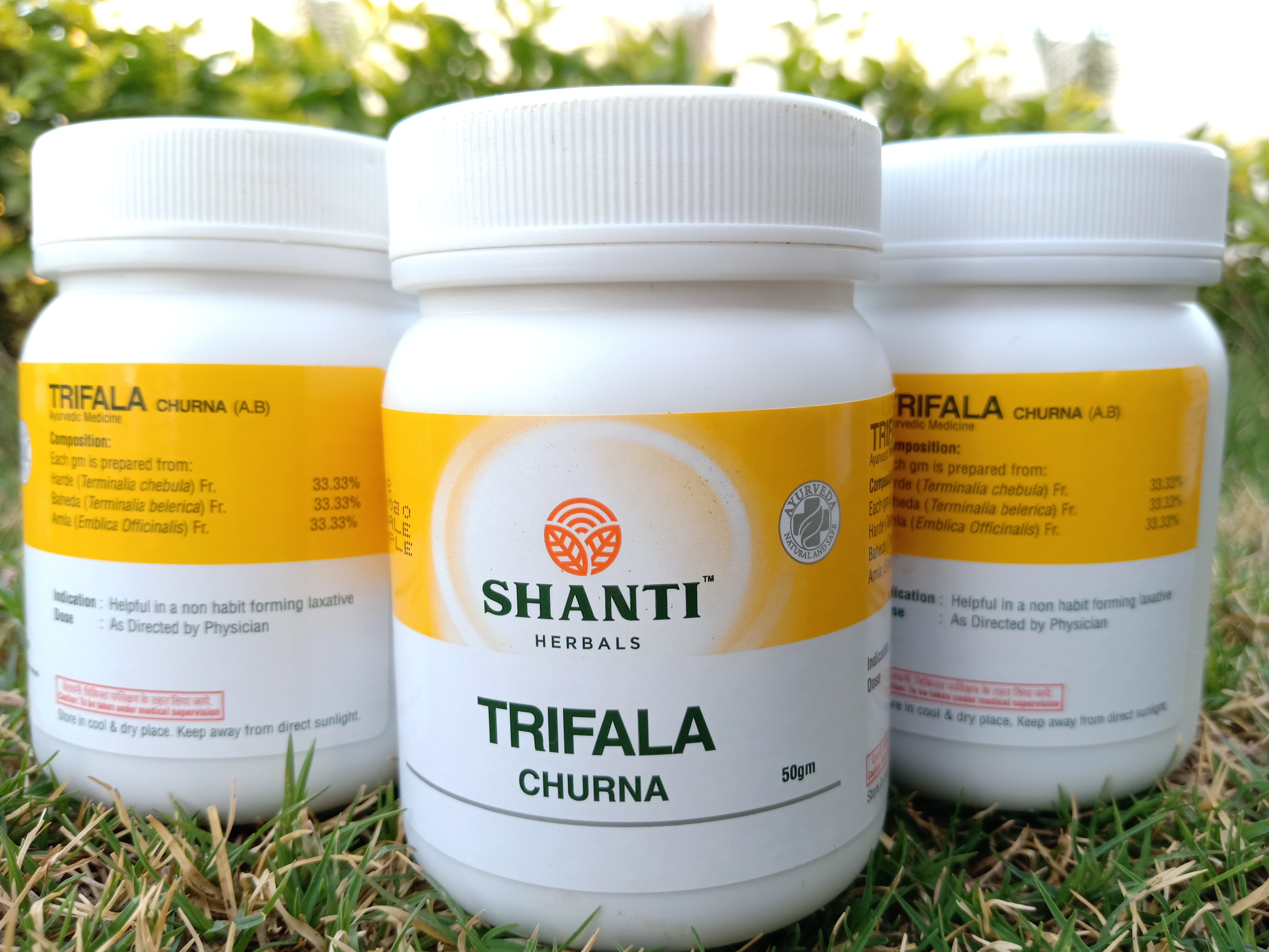 Triphala Churna Age Group: For Adults