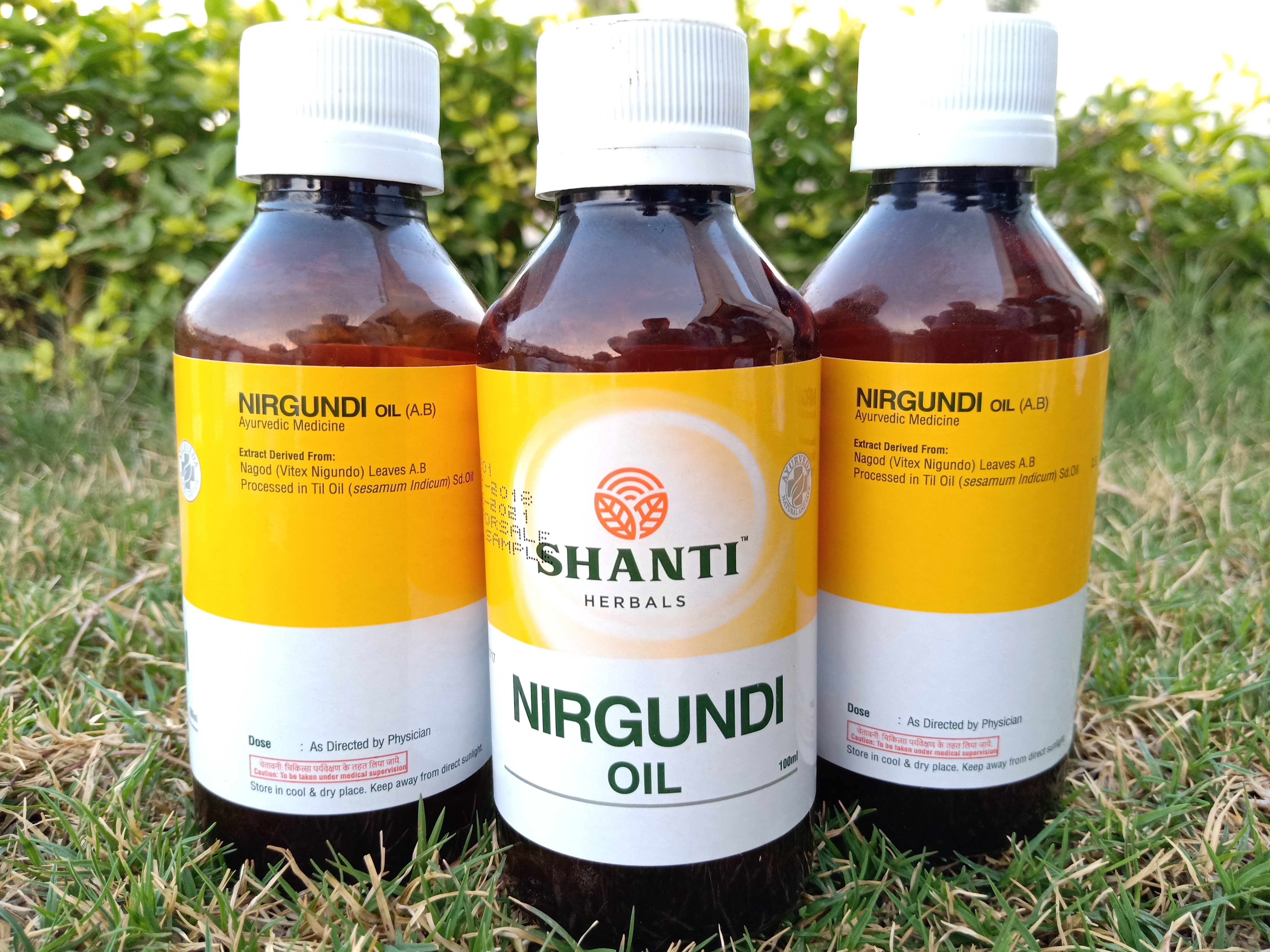 Nirgundi Oil Direction: For External Use Only