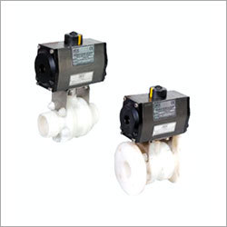 Pneumatic Pp Ball Valve - Stainless Steel, Silver Color, Galvanized Finish | Regulating Structure For Machinery Applications