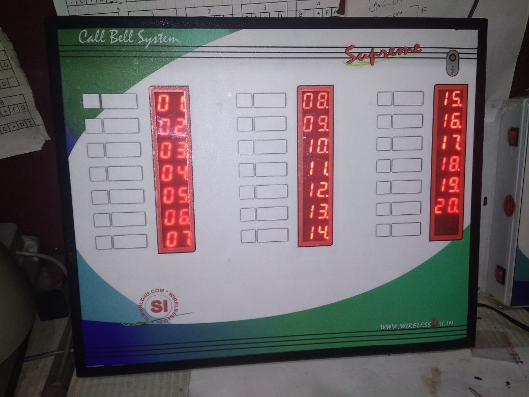 Waiter Digital Call Bell System - Frequency Range (Hz): 50 Hertz (Hz)