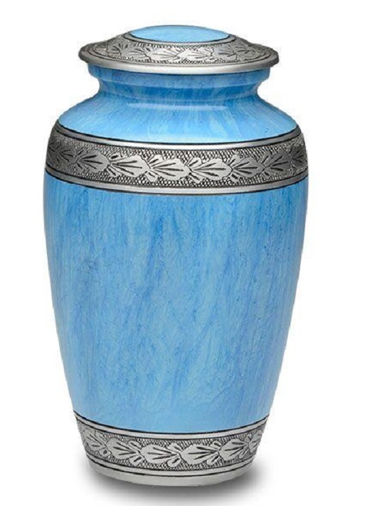 Enamel Red Eagle Urn