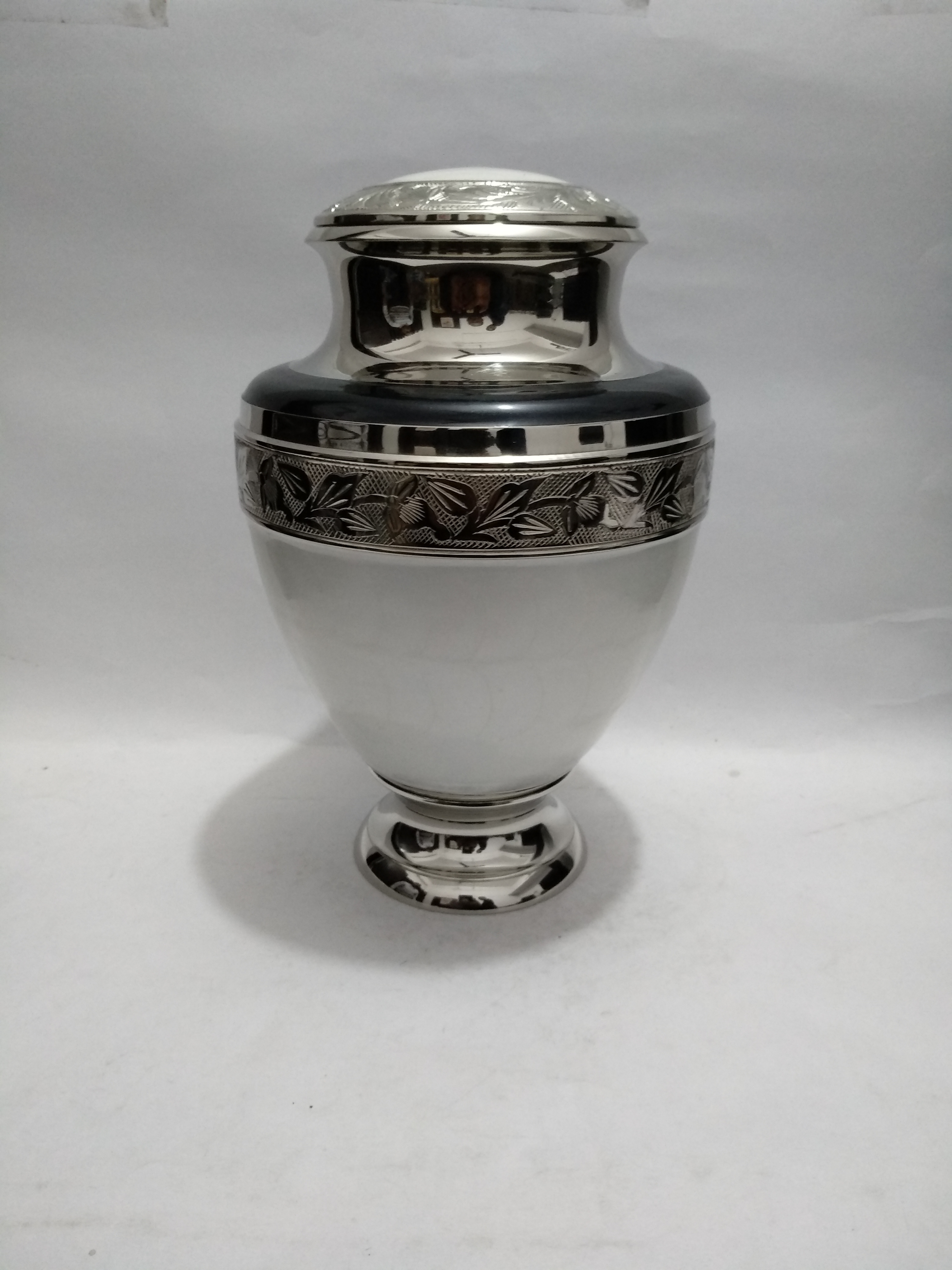 Enamel Red Eagle Urn