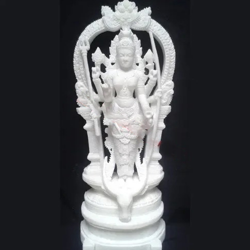 Mahalaxmi Statue - Marble, 18 Inch to 60 Inch, Handmade Finish | Durable, Eco-Friendly, Moisture Proof, Rust Proof, Water Resistant, Easy to Clean and Install