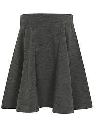 Plated Skirt - Polyester, Multiple Sizes - Brown, Knee-length, Elastic Waist, Zipper Closure, Machine Washable