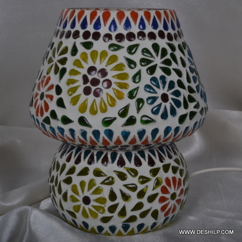 Multicolor Small Mosaic Table Lamp