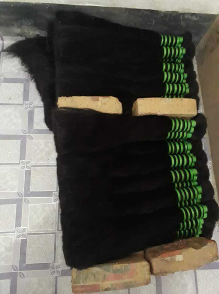 Double Drawn Human Hair - Customizable Lengths, Black Color, Straight Texture | Ethically Sourced, Soft Texture, Versatile Styling, Long Lasting