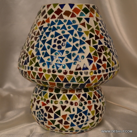 Multicolor New Designer Mosaic Finish Table Lamp