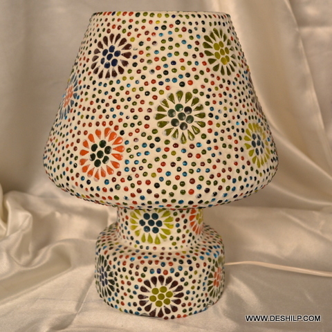 Multicolor Mosaic Glass Handmade Table Lamp