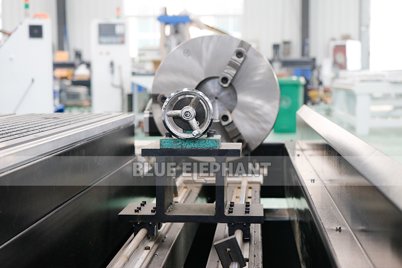 Vacuum Cleaning System Blue Elephant 1325 4 Axis Cnc 3d Router For Stone Wood Mdf Iron