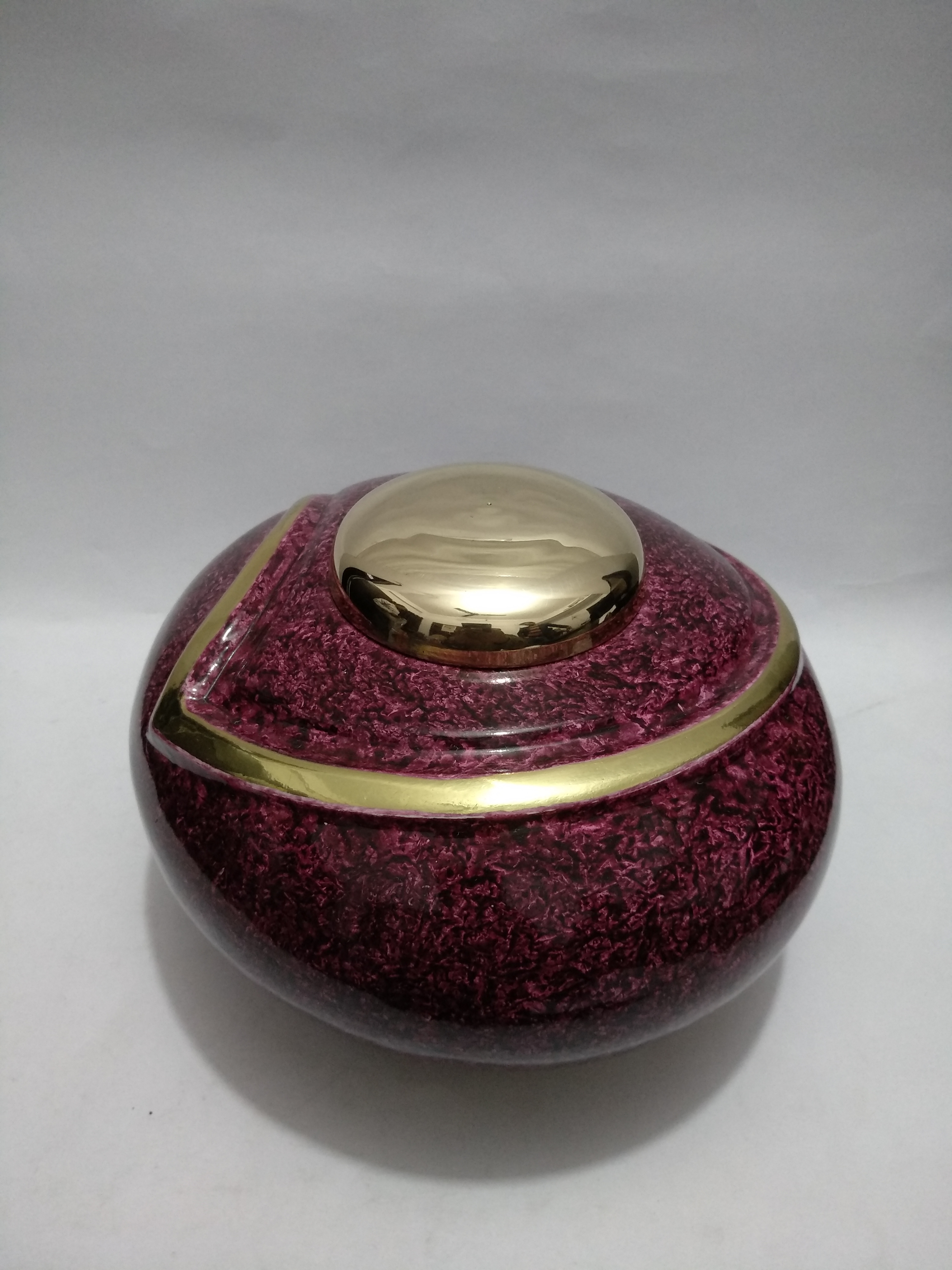 Gold Blue Night Holding You Cremation Urn