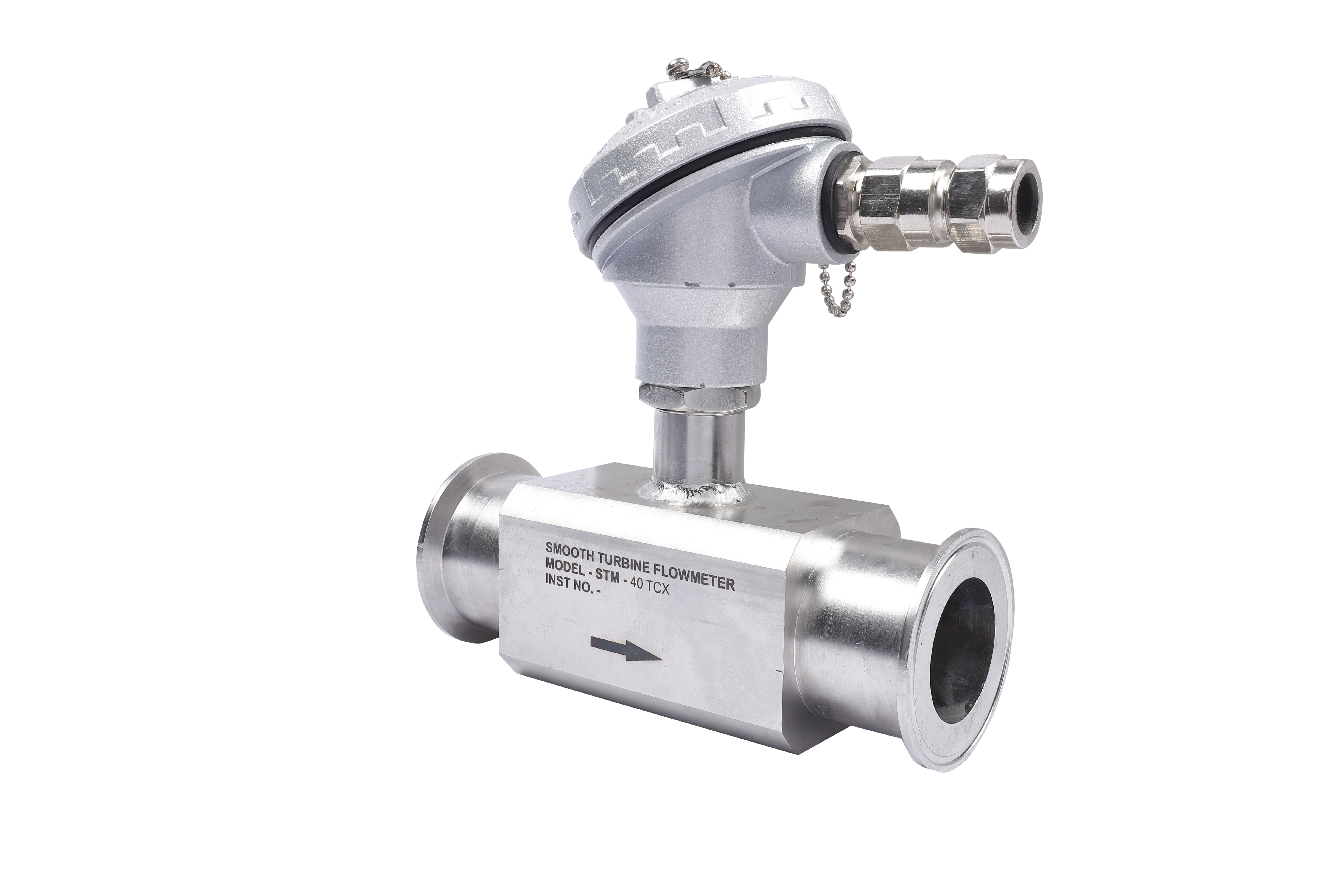 Sanitary Turbine Flow Meter - Stainless Steel 316/304, 0.5 To 2 Inch Size Range | 10 To 1000 Lpm Capacity, Rs 485 Modbus Communication, Battery Or Dc Powered, Rugged Design For Pharma Applications
