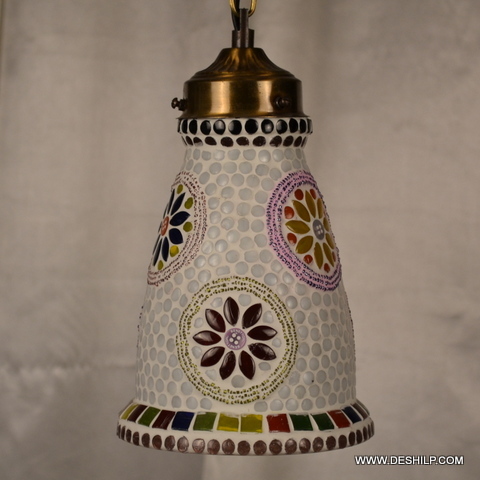 Multi Color Thick Glass Mosaic Wall Lamp