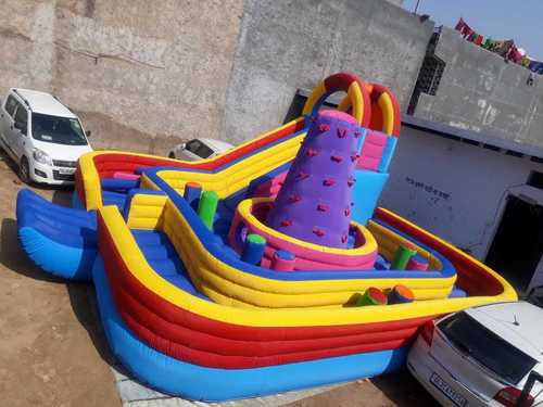 Bouncy Amusement Park - 15x20 M Eco-Friendly PVC | Durable, Safe, Versatile, Decorative, Helium-Inflated