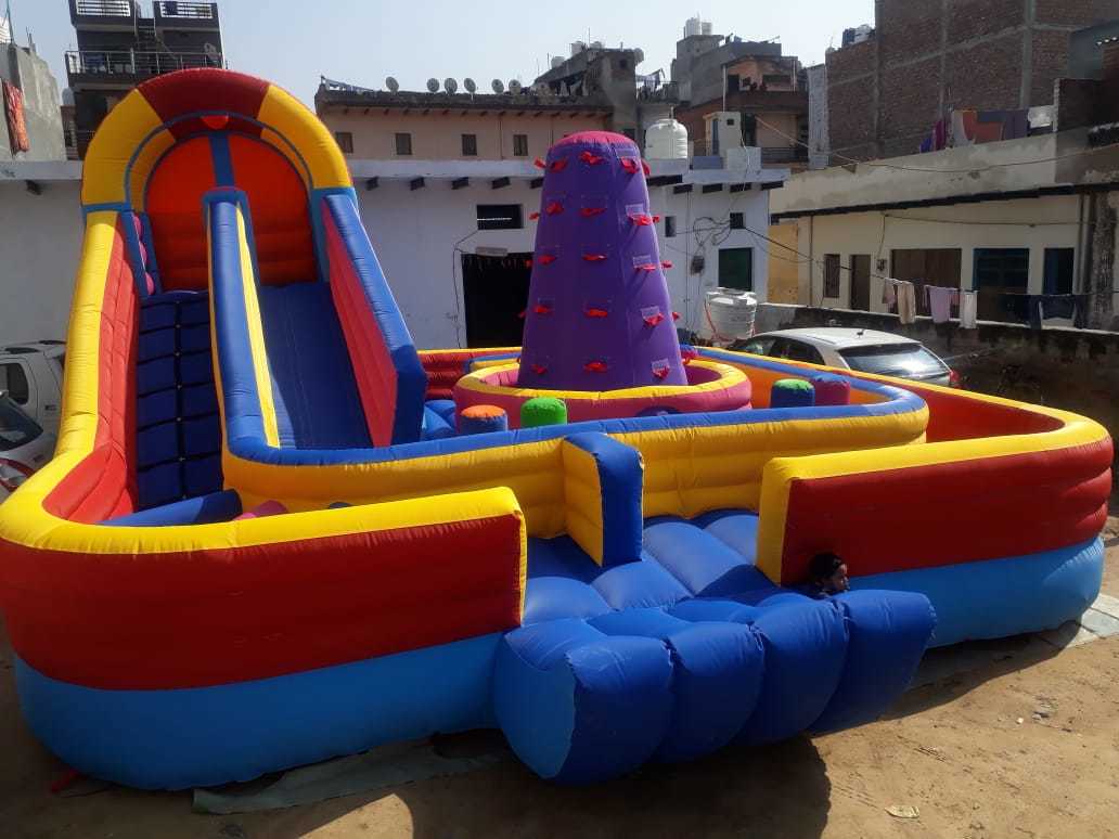 Bouncy Amusement Park - 15x20 M Eco-friendly Pvc | Durable, Safe, Versatile, Decorative, Helium-inflated