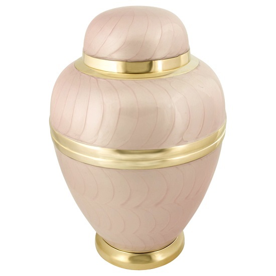 Gold Multi-color Brass Cremation Urn