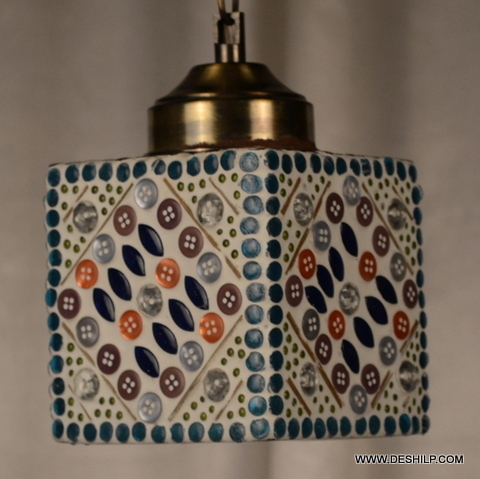 Multicolor Multi Mosaic Small Wall Lamp