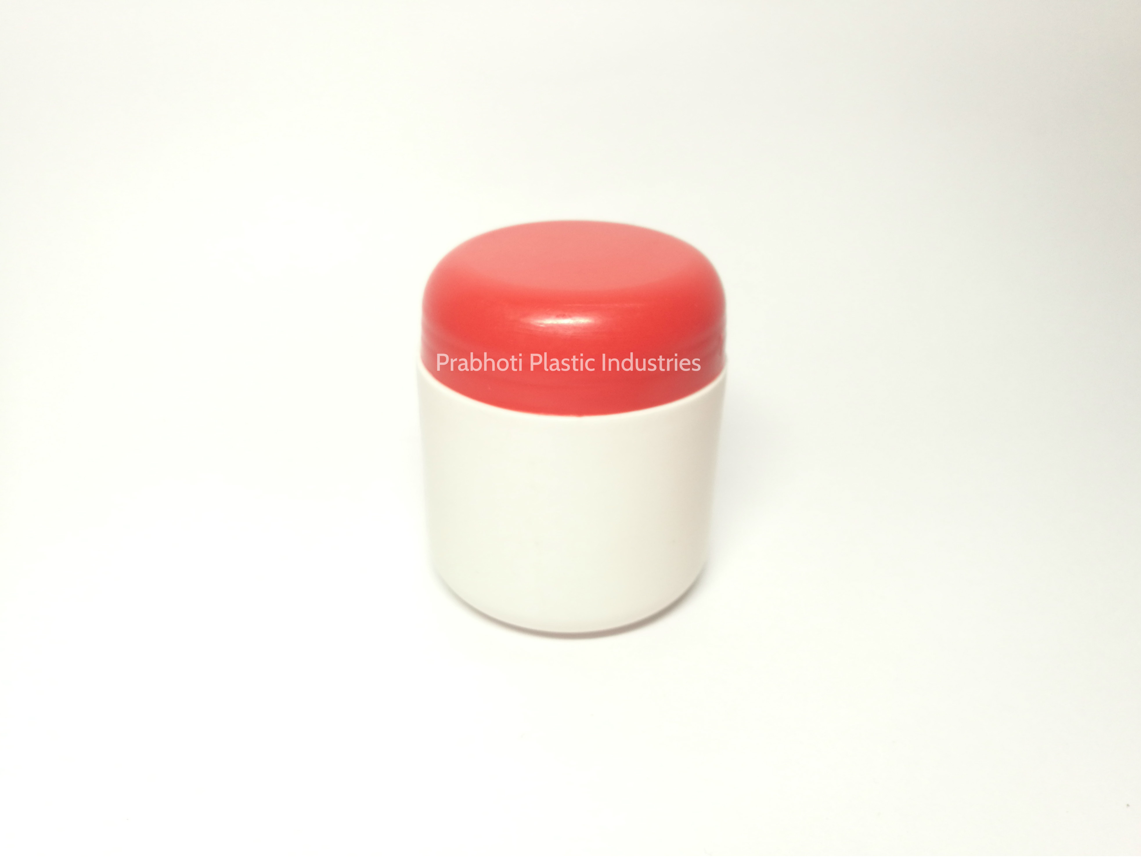 Cosmetic Cream Jar - Rigid Plastic, 15-150gm Capacity | Round Shape, Customizable Colors: Green, Yellow, Red, White