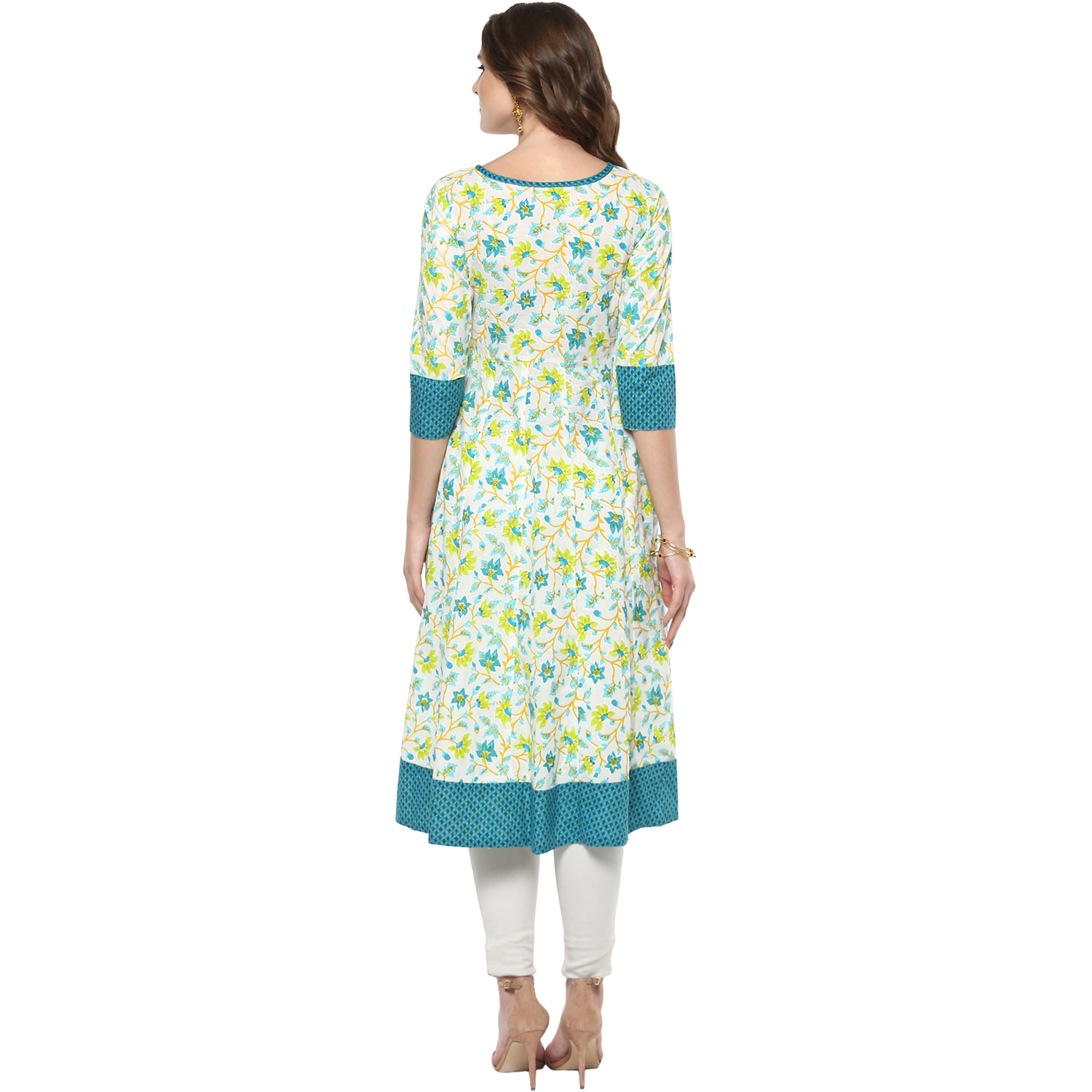 Printed Anarkali Cotton Kurti
