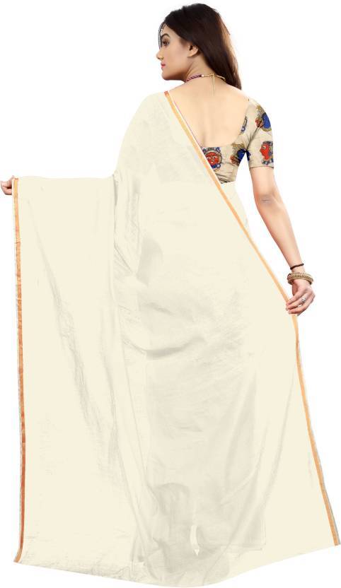 Chanderi Plain Saree - Chanderi Fabric, Multicolour Hue, Plain Pattern | Other Indian Style, Elegant Drape For Traditional Occasions