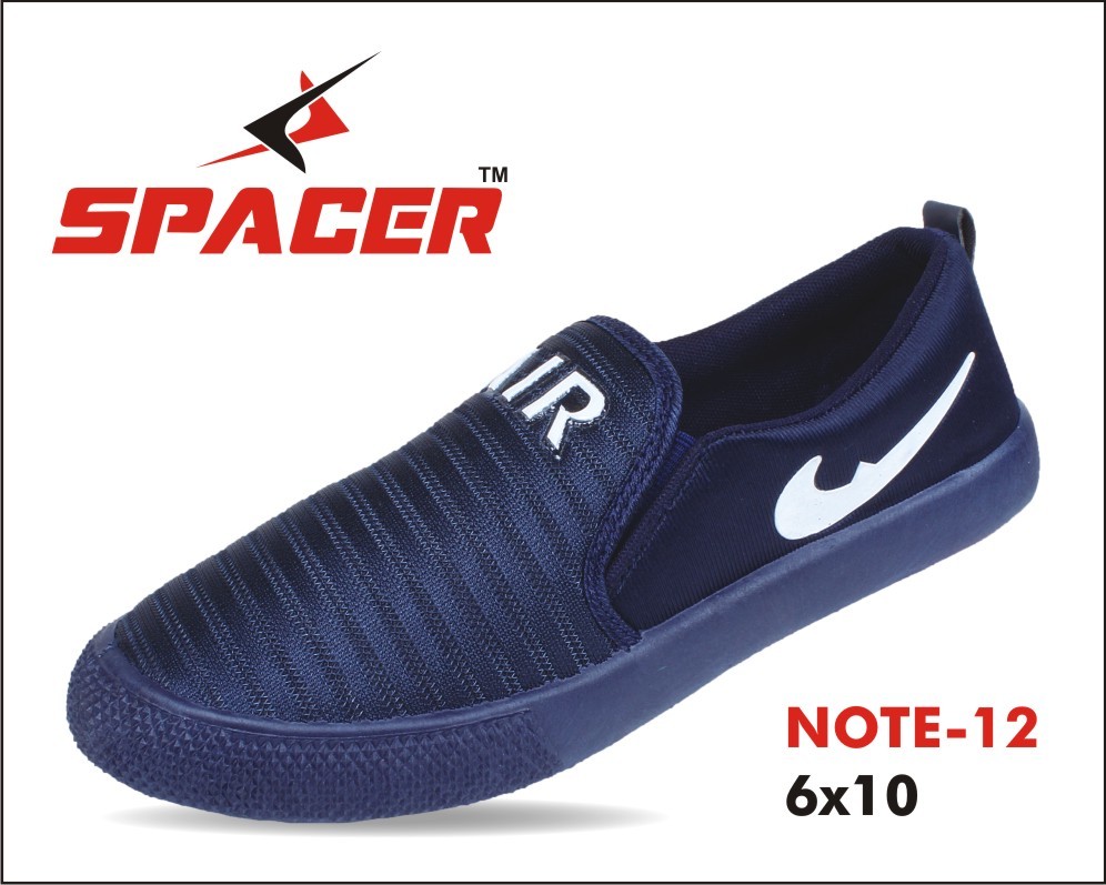 Red Canvas Mocassins Shoes