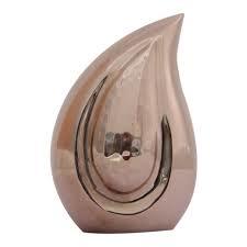 Black & Gold Teardrop Urn For Ashes