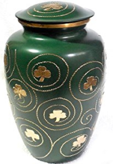 Enamel Red Adult Cremation Urn For Ashes